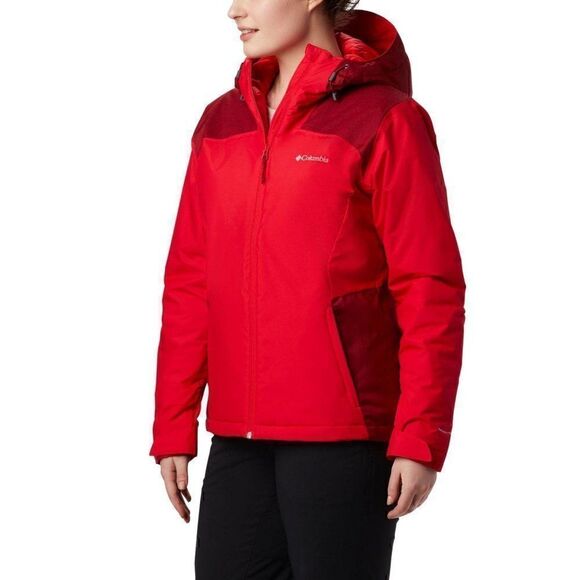 Columbia NEW Tipton Peak Red Hooded Jacket XS - Picture 1 of 10